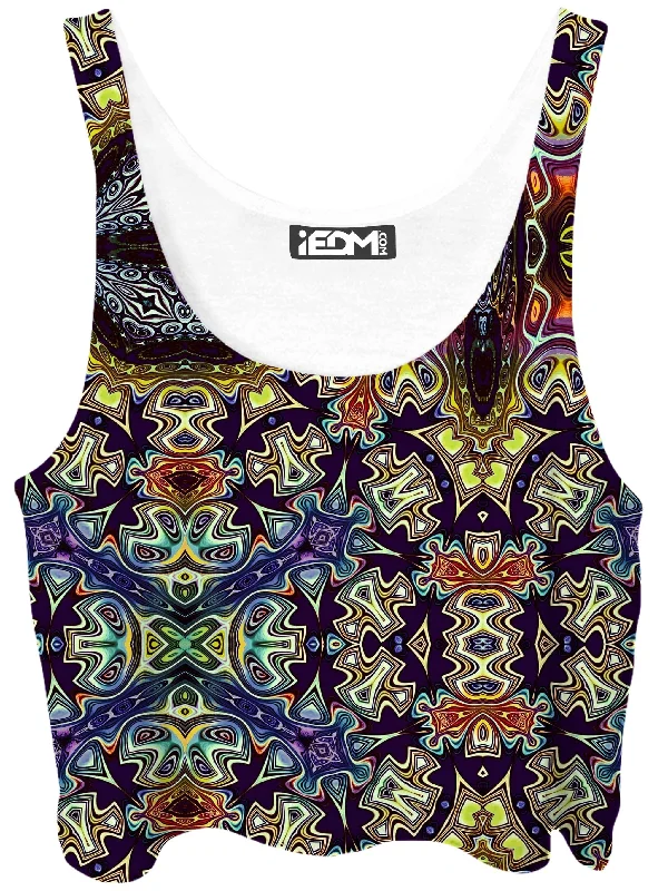 Jesters Garb Crop Top Collared Crop Top Boat Neck A-Line