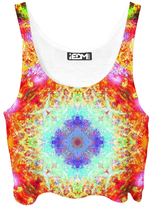 Cosmic Universe Crop Top Fashionable Trendy Casual