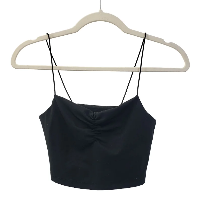 NWT Madewell Flex Macaron Sweetheart Crop Top Size XS Beaded Sequined Faux Fur