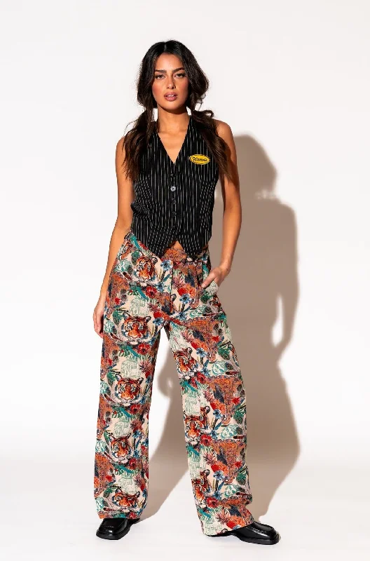 Wild Soul Tiger Jacquard Trousers Trousers Top Rated