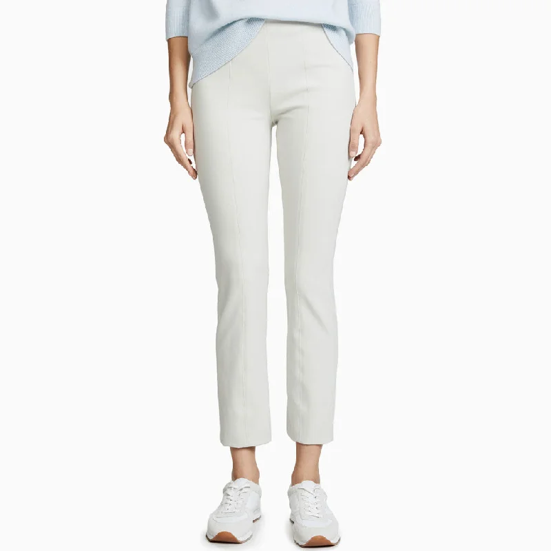 Classic Solid Mid Waist Ankle Length Slit Legging Pants - White Stylish Printed Sport Leggings Classic Solid Mid Waist Ankle Length Slit Legging Pants - White Stylish Printed Sport Leggings