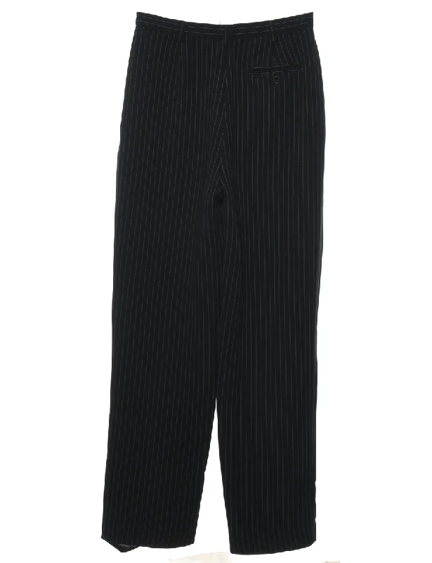 Striped Trousers - W30 L32 Trousers Palazzo Wide Leg
