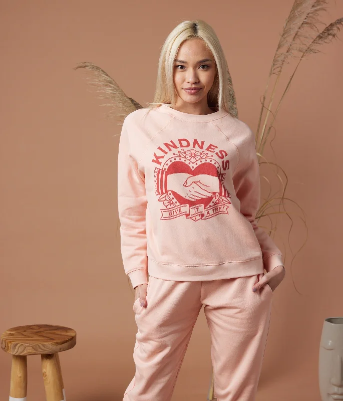 Kindness Pullover - Dusty Rose Plunging Neck Pullover