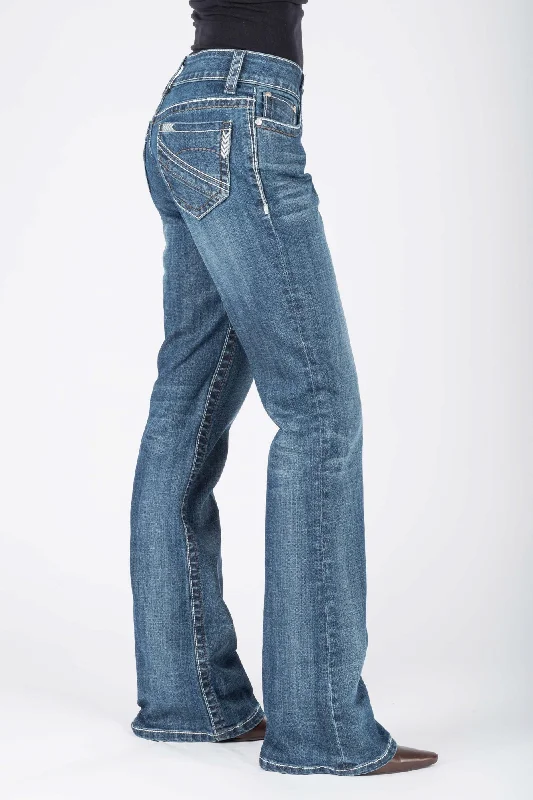 Stetson Womens 214 City Trouser Chevron Blue Cotton Blend Jeans Trousers Low Rise Relaxed Stetson Womens 214 City Trouser Chevron Blue Cotton Blend Jeans Trousers Low Rise Relaxed
