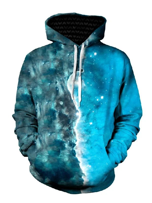 Split Pullover Hoodie Hoodie with Mock Neck Collared Structured