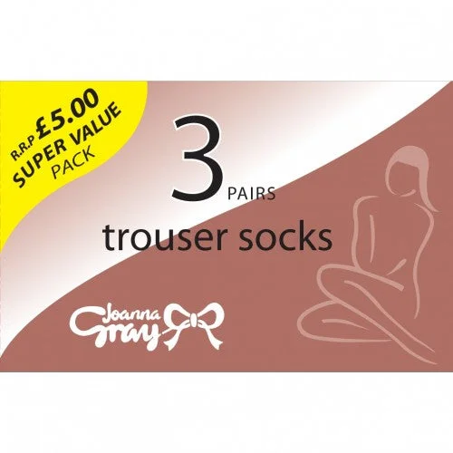 Joanna Gray Womens/Ladies 70 Denier Trouser Sock (3 Pairs) Trousers Plaid Checkered