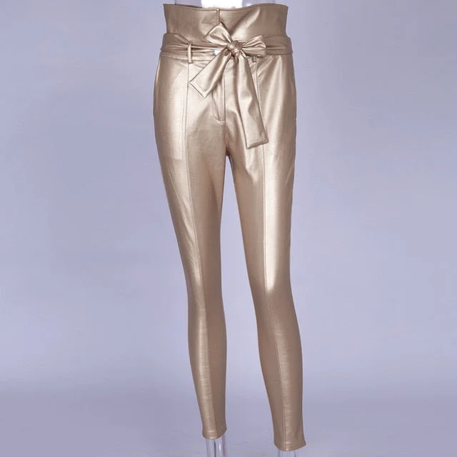 gold pencil pant