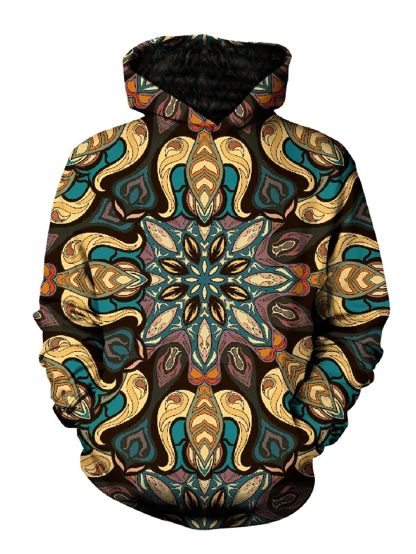 Vintage Retro Mandala Pullover Hoodie Hoodie with Tie-Dye Psychedelic Retro