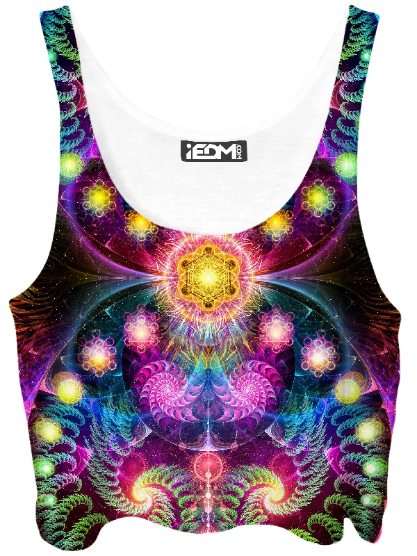 Highness Crop Top Satin Blend Silk Blend Wool Blend