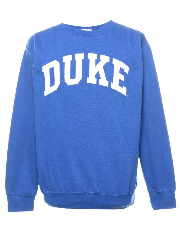 Duke Printed Sweatshirt - M Hoodie Jacket Zipper Layering