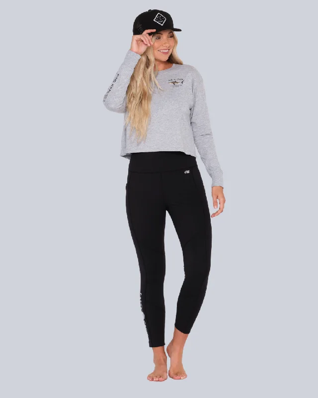 Salty Crew Signature Legging - Black Stylish High-Waisted Leggings