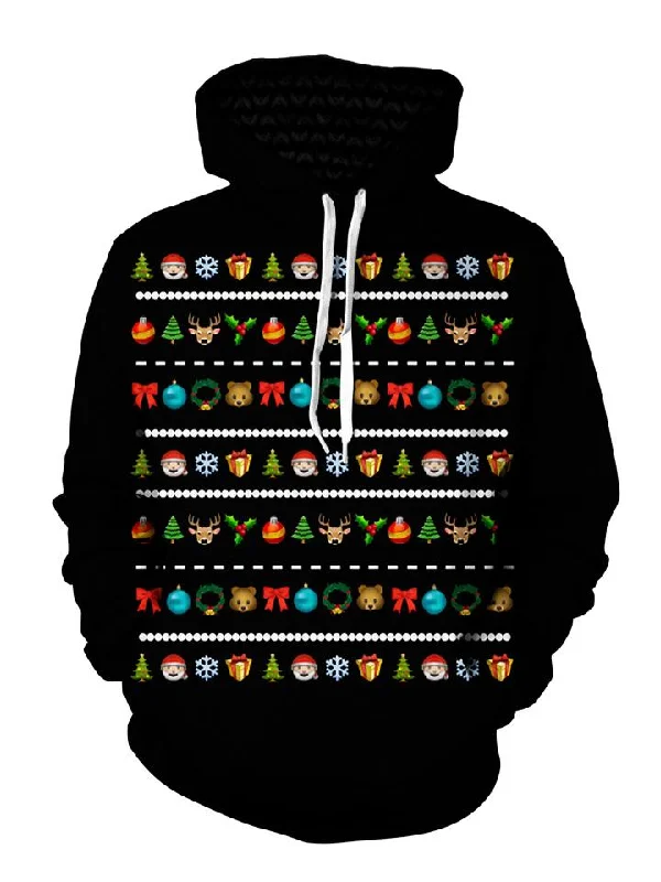 Emoji Pullover Hoodie Hoodie with Earth Tones Natural Calm
