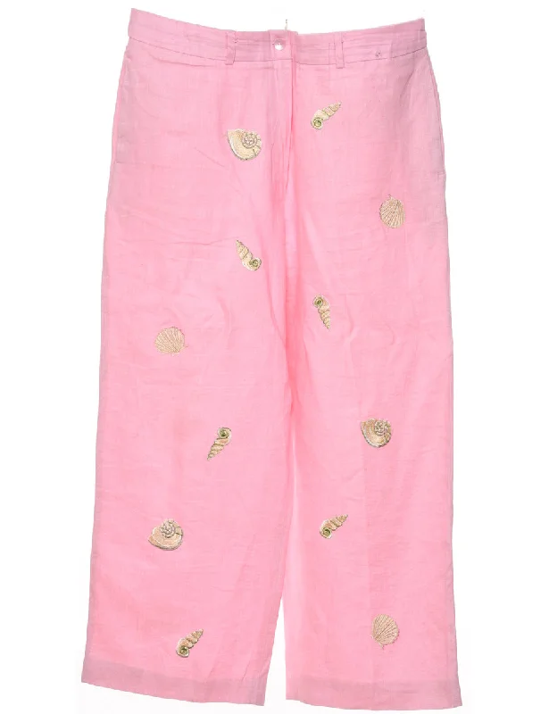 Pink Trousers - W32 L26 Trousers Occasion Special