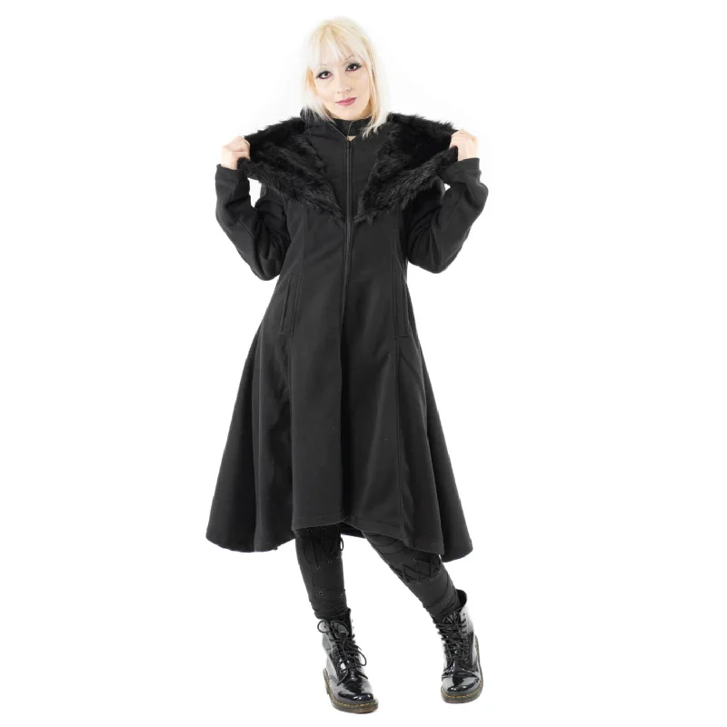 COSETTE COAT - BLACK Parka Down Jacket Wool Coat