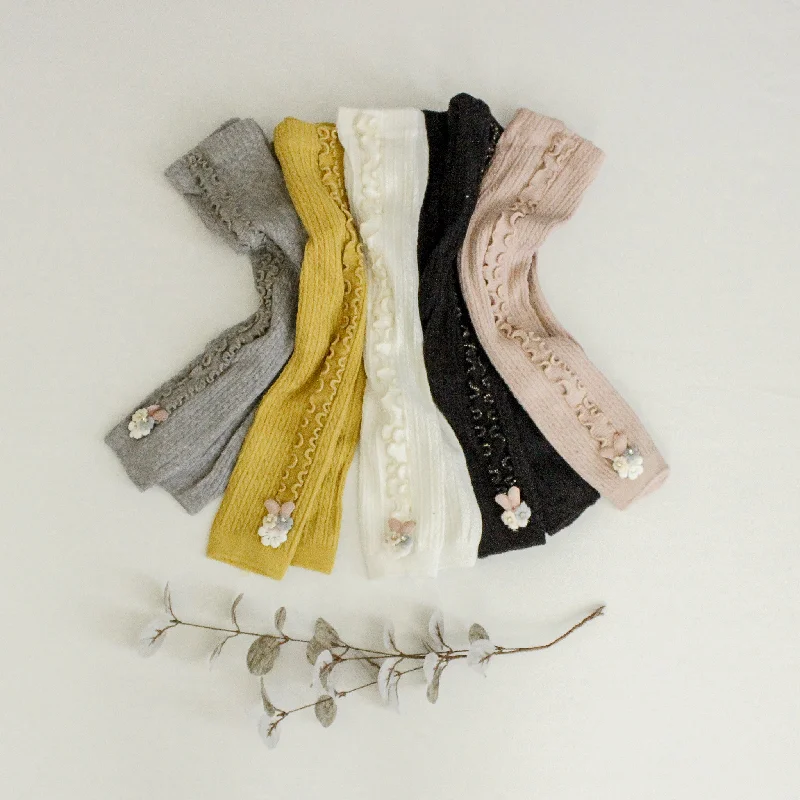 Girls Leggings w/ Applique Fashionable Fitted Workout Leggings