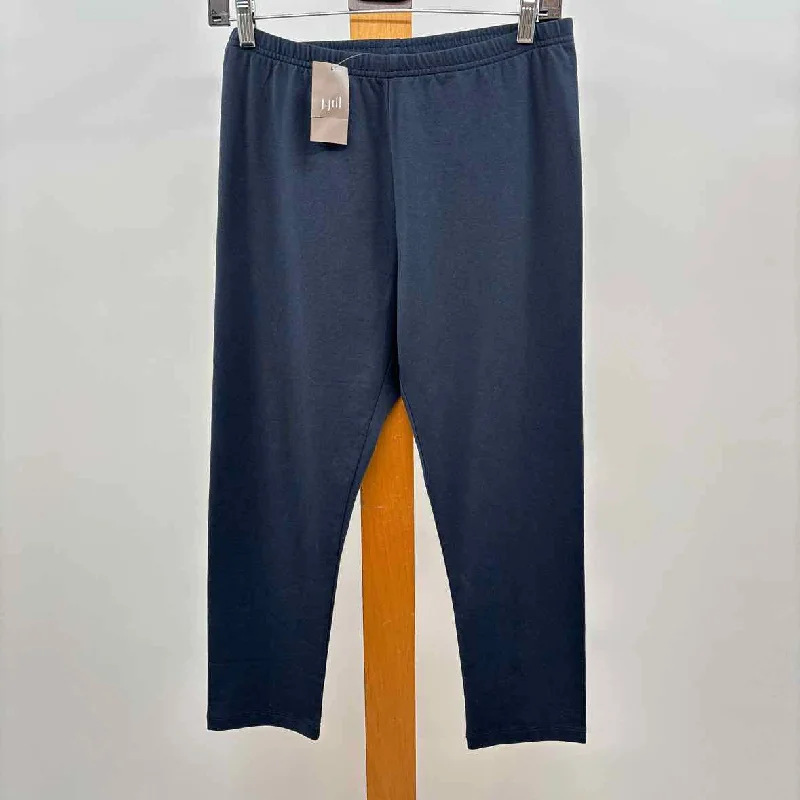JJill Women's Size M Navy Solid Leggings Stylish Sporty Performance Leggings