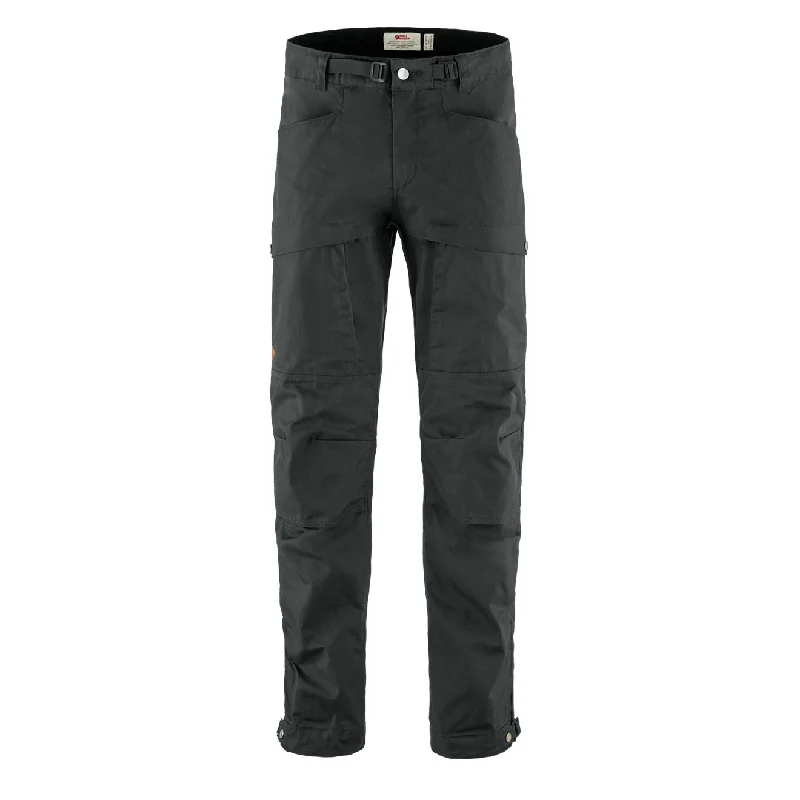 Fjallraven Womens Singi X-Trousers Short Leg Dark Grey Trousers Denim Distressed