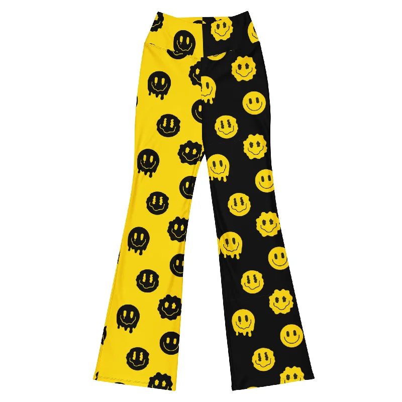 Trippie Split Flare Leggings Comfortable Running Leggings