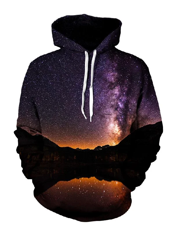 Starlit Valley Pullover Art Hoodie Hoodie with Elastic Cuffs Stretchable Comfortable