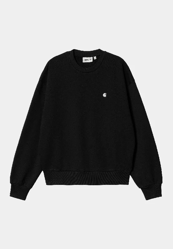 W' Casey Sweatshirt Hoodie with Hem Patch Decorative Personalized
