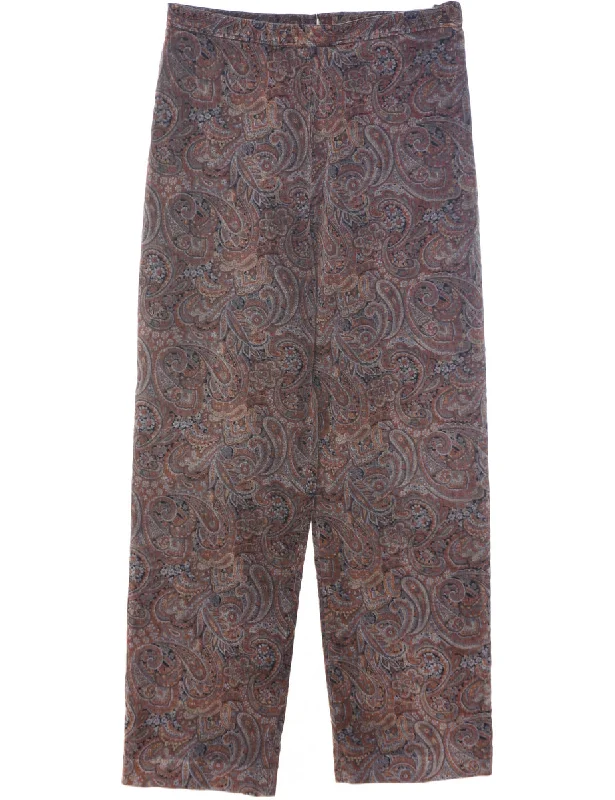 Rafaella Corduroy Fabric Trousers - W29 L29 Trousers versatile functional