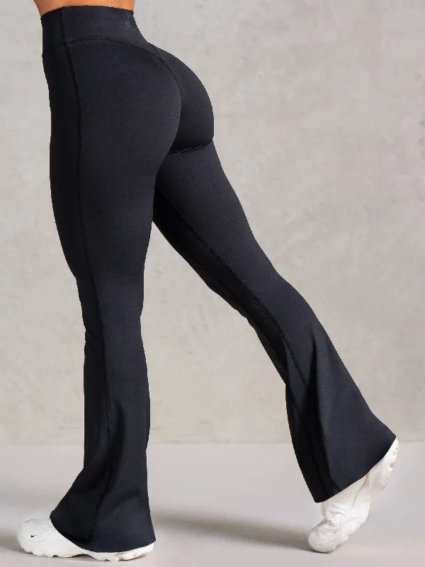 NKD Flared Leggings - Black Casual Sporty Leggings