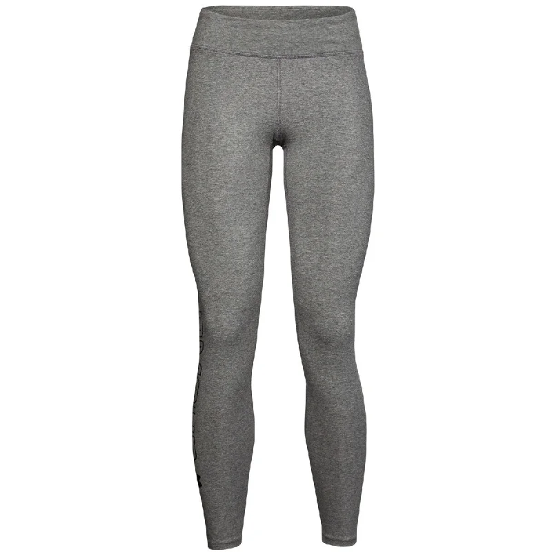 Under Armour Favourite WM Leggings - Womens - Carbon Heather/Black Stylish Printed Stretch Leggings