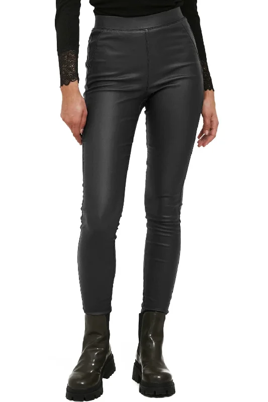 KIKO LEATHER LEGGING (BLACK) Stylish Compression Fit Leggings