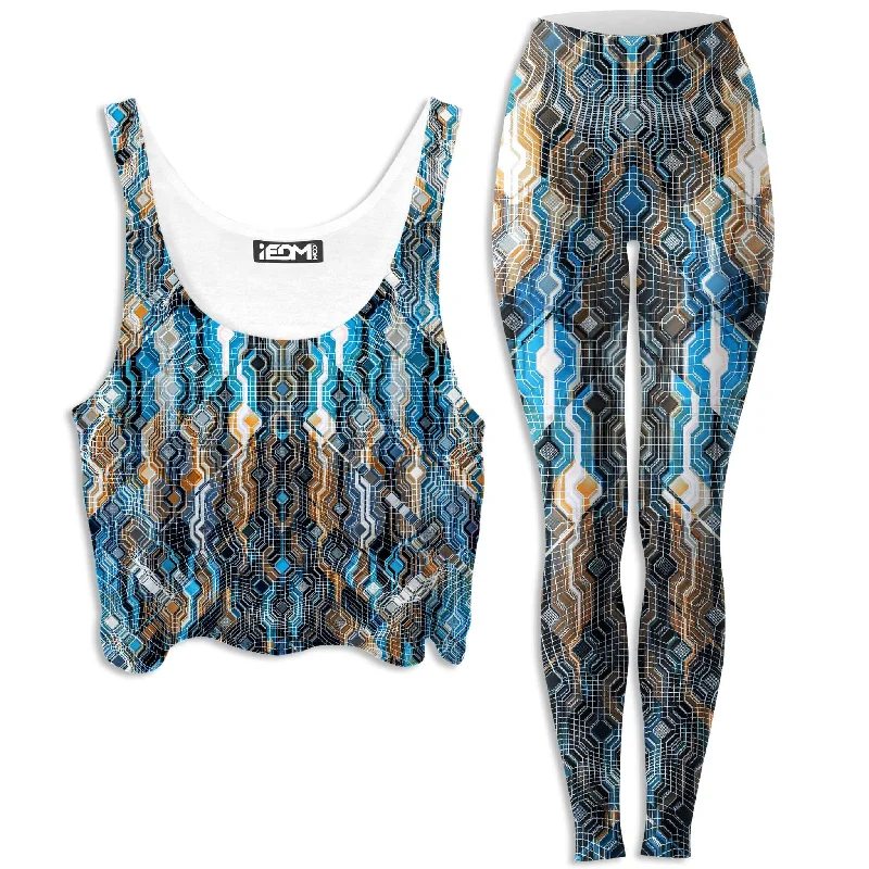 Fractional Data Crop Top and Leggings Combo Wool Fabric Cashmere Fabric Tweed Fabric Fractional Data Crop Top and Leggings Combo Wool Fabric Cashmere Fabric Tweed Fabric
