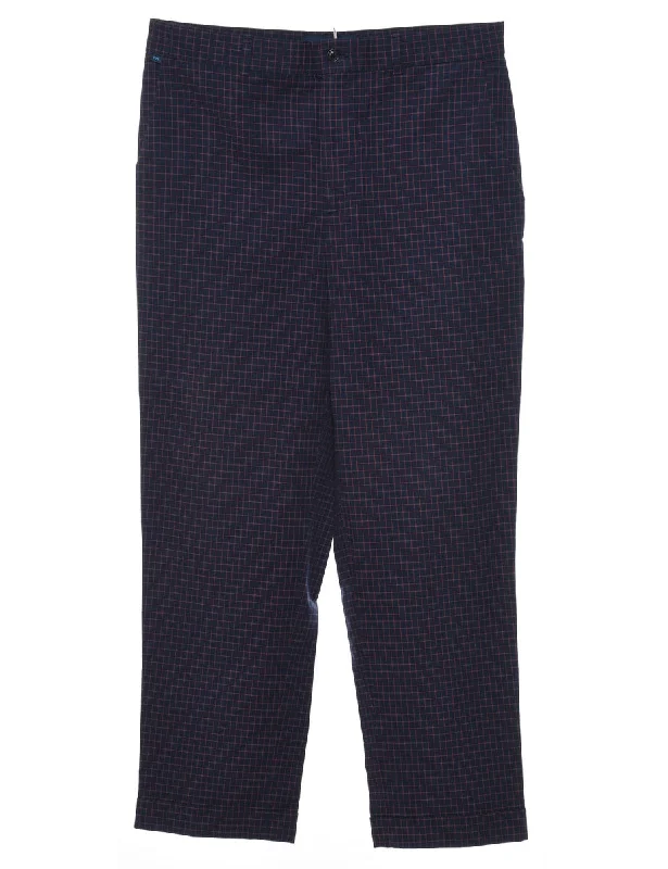 Ralph Lauren Checked Trousers - W30 L30 Trousers chic elegant