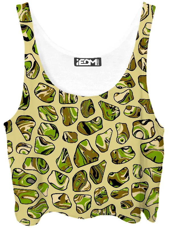 Camo Sports Crop Top Machine Wash Dry Clean Hand Wash