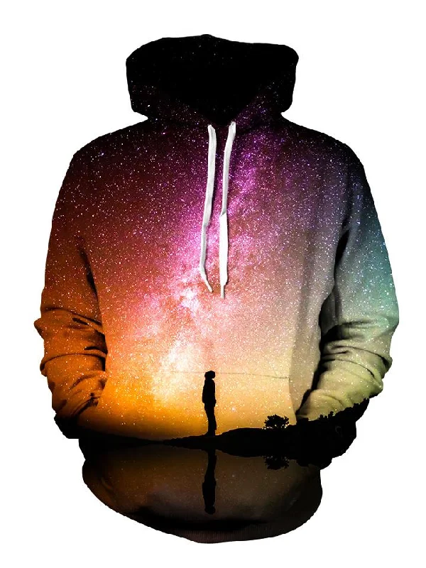 Reflection Pullover Hoodie Hoodie with Lace Feminine Delicate
