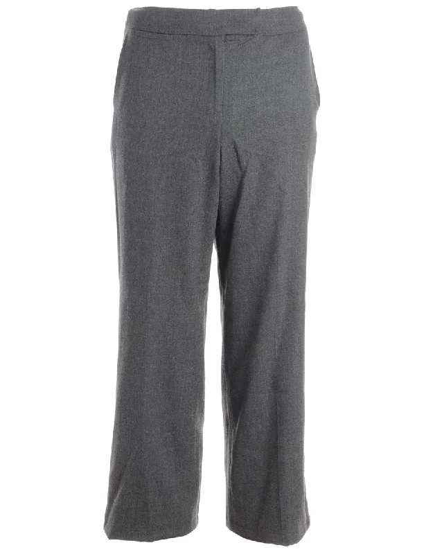 Reworked Cropped Dana Tapered Trousers - W31 Trousers Polka Dot Cute