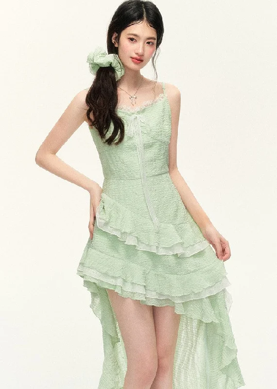 Mint Green Irregular Hem Holiday Style Slim Suspender Dress/White Leggings NTO0093 Comfortable Wide-Band Leggings Mint Green Irregular Hem Holiday Style Slim Suspender Dress/White Leggings NTO0093 Comfortable Wide-Band Leggings