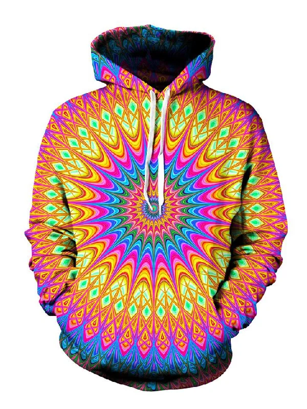 Neon Tribe Pullover Art Hoodie Hoodie with Drop Shoulder Relaxed Streetwear