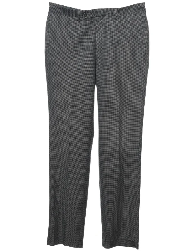 Ralph Lauren Black & Grey Trousers - W36 L35 Trousers fashionable trendy