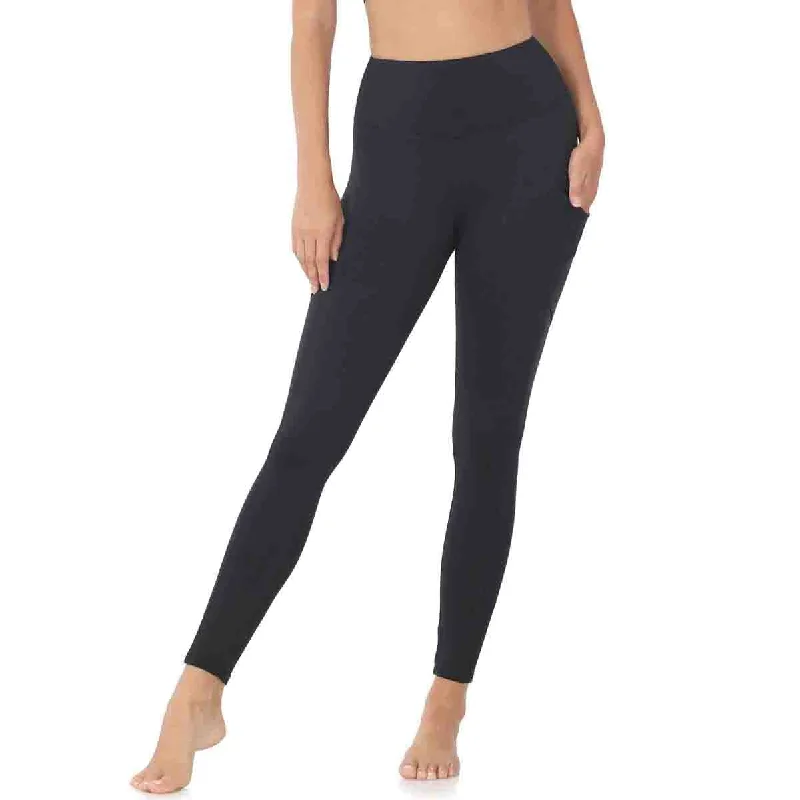 Brushed Microfiber Leggings Cozy Textured Workout Leggings