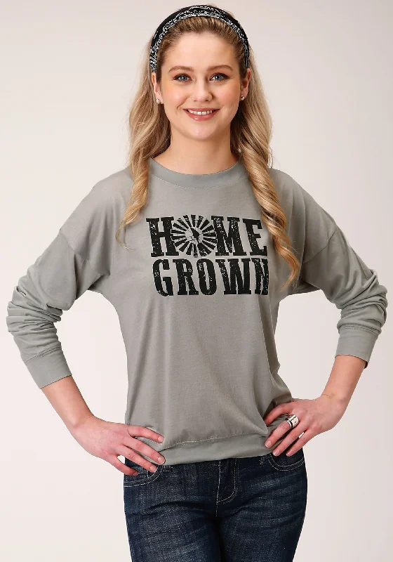 Roper "Home Grown" Long Sleeve Pullover Lapel Neck Sweater