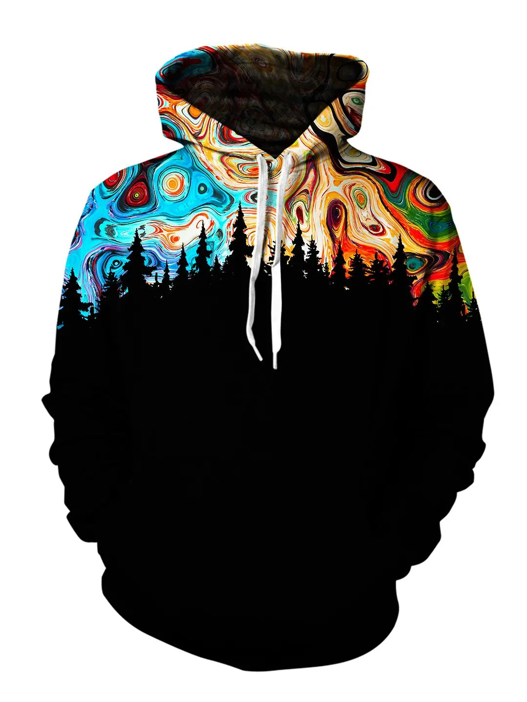 Night Sky Unisex Hoodie Hoodie with Zipper Placket Modern Functional