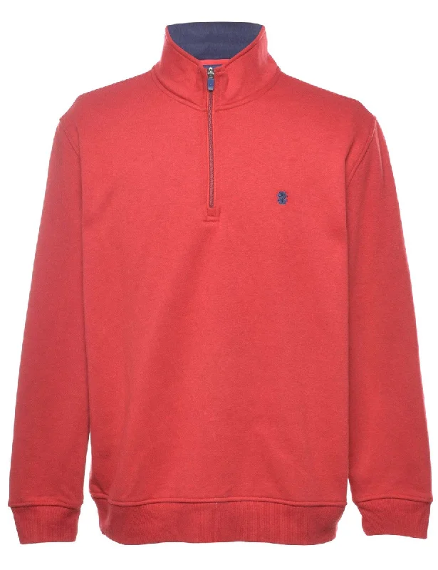 Izod Plain Sweatshirt - L Hoodie with Gradient Ombre Colorful