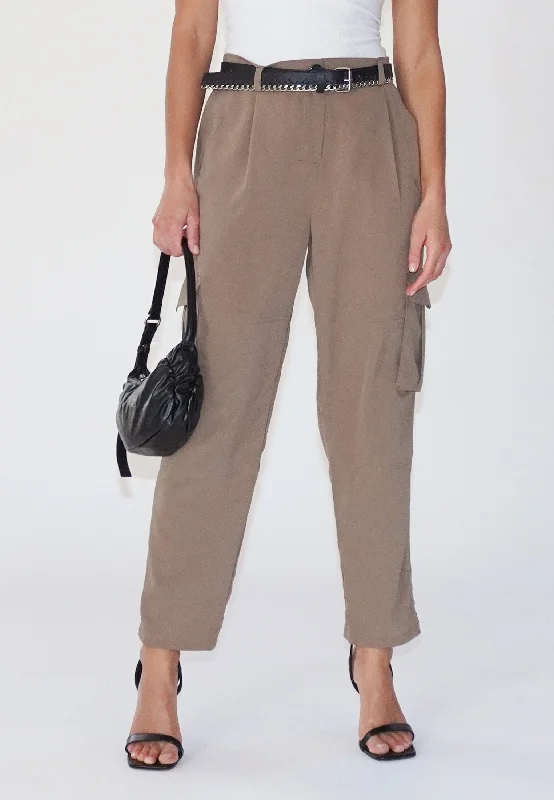 RAY BROWN CARGO TROUSERS Trousers Summer Linen