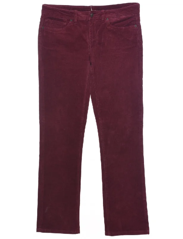 Patagonia Corduroy Fabric Trousers - W32 L32 Trousers Party Sparkling