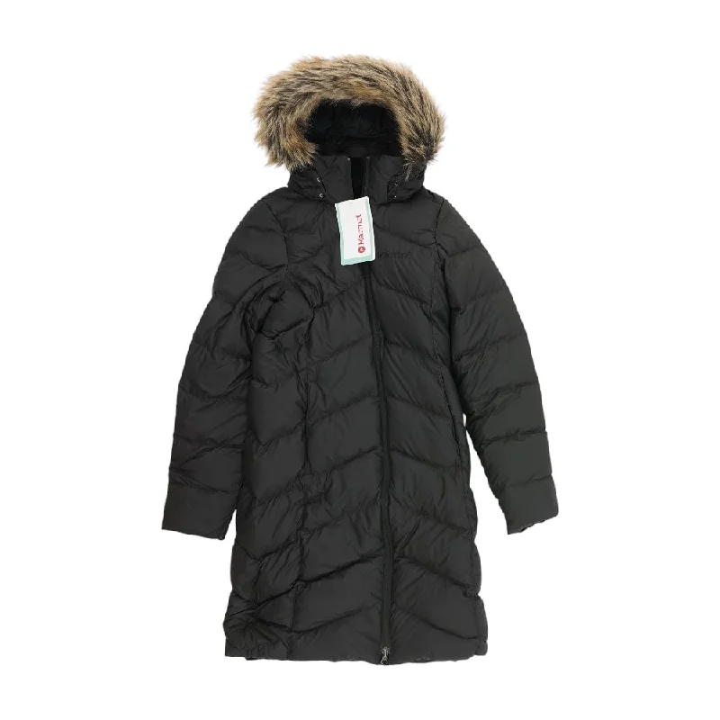 Black Solid Puffer Coat Bolero Crop Top Camisole