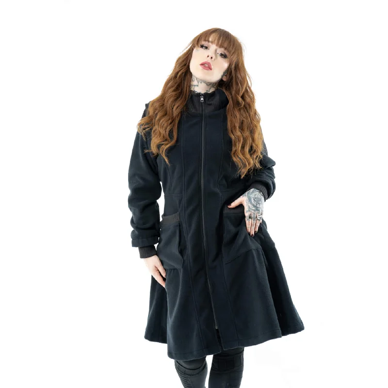ISMERIE COAT - BLACK Trench Wool Cashmere