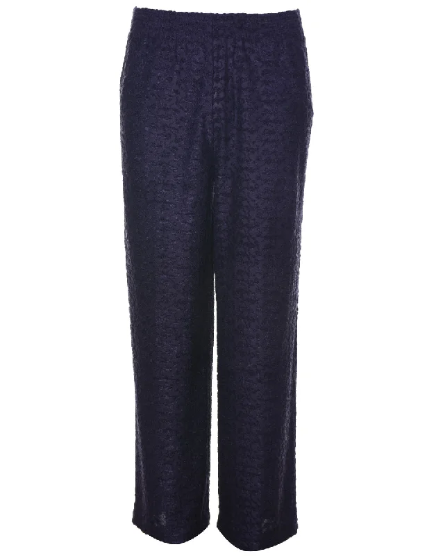 Purple Lace Trousers - W30 L29 Trousers sophisticated sleek