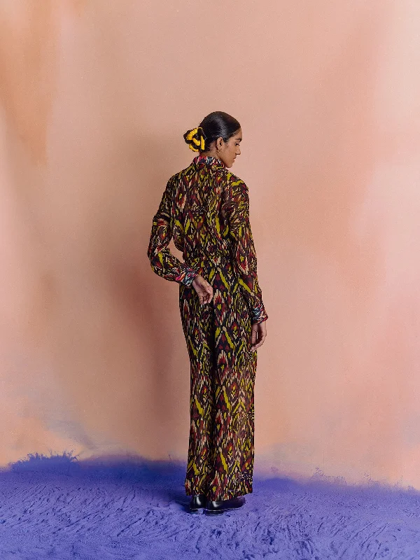 Ikat Organza Trousers Trousers Occasion Special