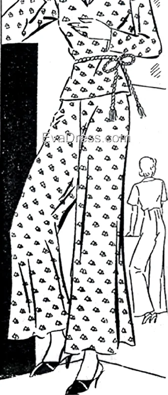 1933 Lounging Trousers, NL30-9833 Trousers sophisticated sleek