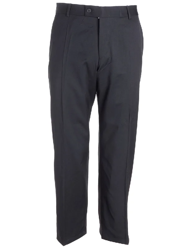 Reworked Lewis Cropped Smart Trousers - W33 Trousers Yoga Stretchy