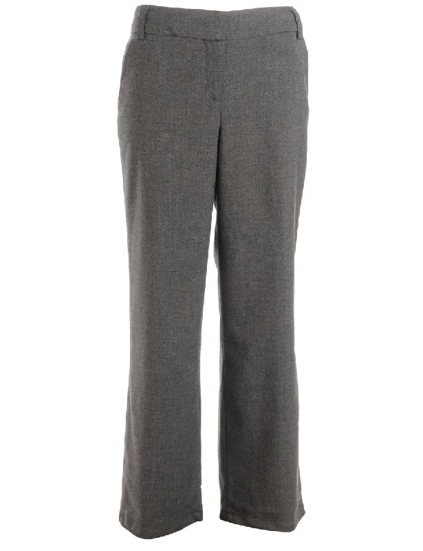 Reworked Cropped Dana Tapered Trousers - W34 Trousers Corduroy Warm