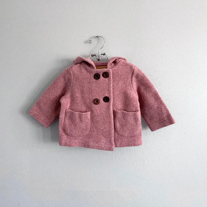 La Petite Collection / 100% Wool coat / 0-6M Boat Neck Jacket Square Neck Jacket One-Shoulder Jacket